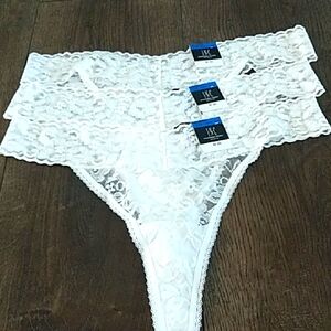 INC International Concepts White Lace Intimates XL